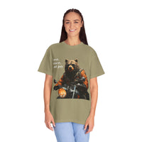 Camiseta unisex teñida con toque artístico (moto)