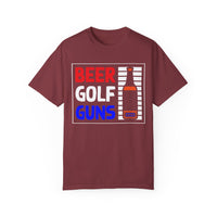 Unisex-T-Shirt aus stückgefärbtem Material