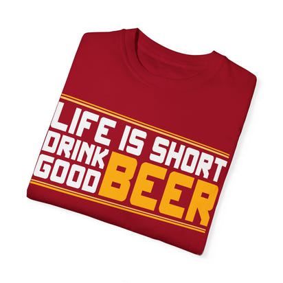 Unisex-T-Shirt aus stückgefärbtem Material