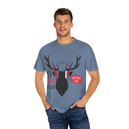Weihnachtliches Unisex-T-Shirt, stückgefärbt 1