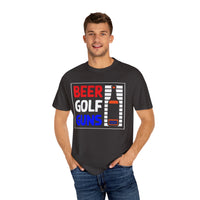 Unisex-T-Shirt aus stückgefärbtem Material