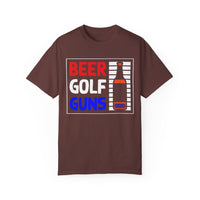 Unisex-T-Shirt aus stückgefärbtem Material