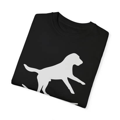 Unisex-T-Shirt aus stückgefärbtem Material