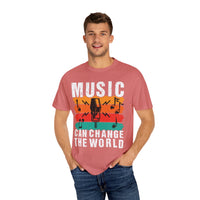 (Música)Camiseta unisex teñida en prenda