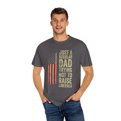 Unisex-T-Shirt mit Papa-Humor, lustiges Papa-Shirt, Vatertagsgeschenk, Freizeit-T-Shirt, patriotische Kleidung für Väter