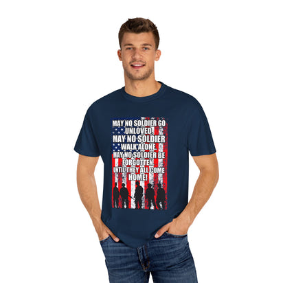 Militärisches Unisex-T-Shirt, stückgefärbt