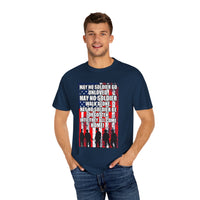Militärisches Unisex-T-Shirt, stückgefärbt