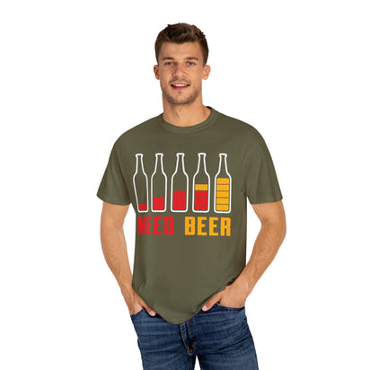 Unisex-T-Shirt aus stückgefärbtem Material