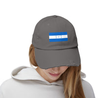 Baseballkappe mit Honduras-Flagge im Used-Look, Unisex-Baseballkappe, lässige Kopfbedeckung, Reiseaccessoire, Geschenk für Sie und Ihn