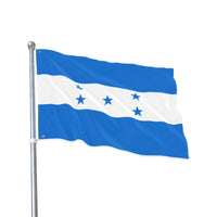 Bandera hondureña de doble cara, pancarta decorativa para exteriores, emblema nacional, decoración del hogar, regalos para celebraciones.