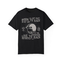 (Motorrad) Unisex-T-Shirt, stückgefärbt