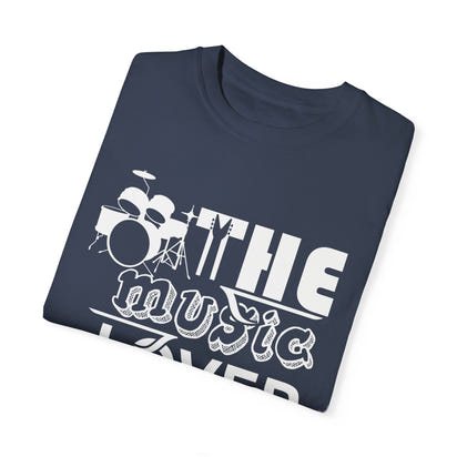 (Música)Camiseta unisex teñida en prenda
