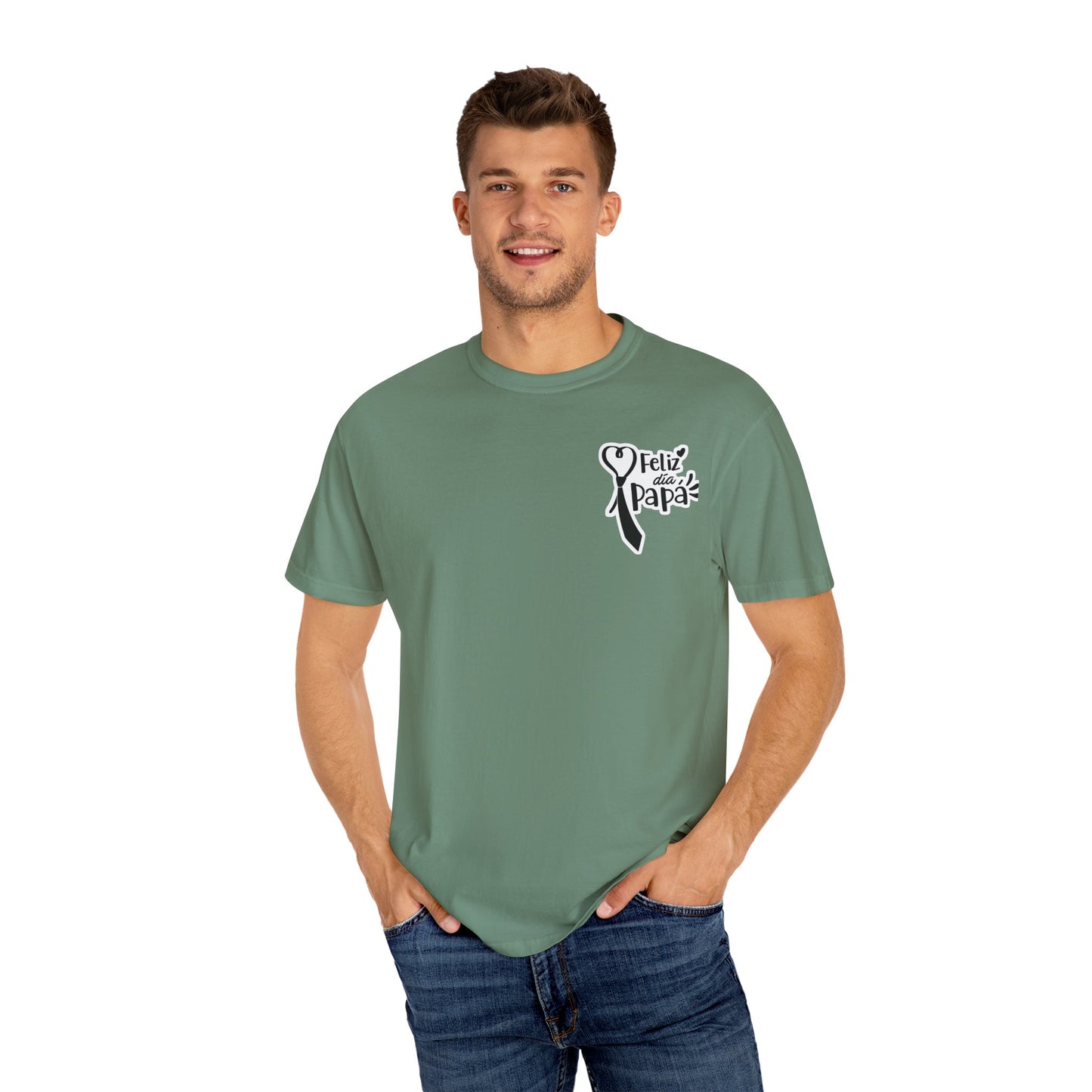 Camiseta de regalo para el Día del Padre, camiseta unisex para papá, camiseta "Happy Papa", regalo de cumpleaños para papá, camiseta reflexiva para el Día del Padre
