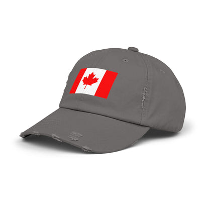 Unisex-Kappe mit abgenutztem Kanada-Flaggenmuster, lässige Mütze für Outdoor-Abenteuer, Fanartikel zum kanadischen Nationalstolz, Geschenkidee zum Canada Day, stylisches Sommeraccessoire