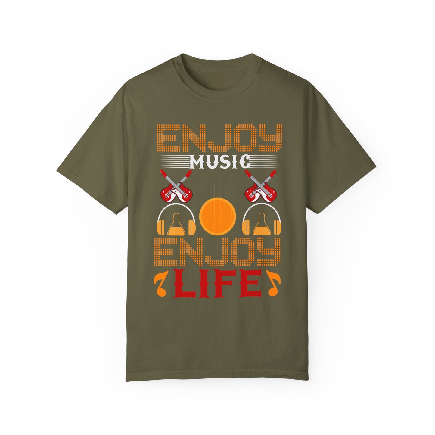 (Music)Unisex Garment-Dyed T-shirt