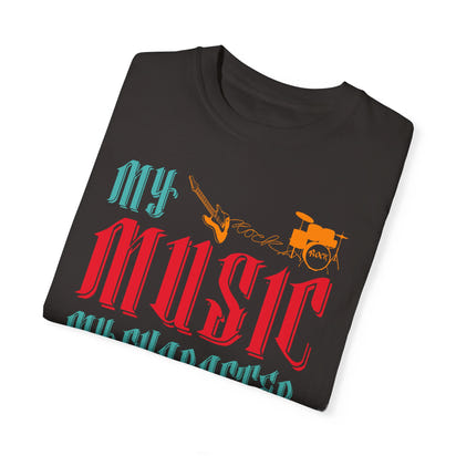(Música)Camiseta unisex teñida en prenda