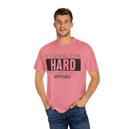 Unisex-T-Shirt aus stückgefärbtem Material
