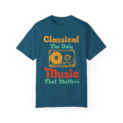 (Música)Camiseta unisex teñida en prenda