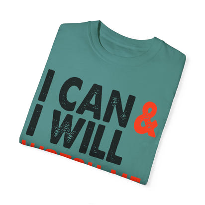 Unisex-T-Shirt aus stückgefärbtem Material