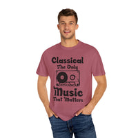 (Música)Camiseta unisex teñida en prenda
