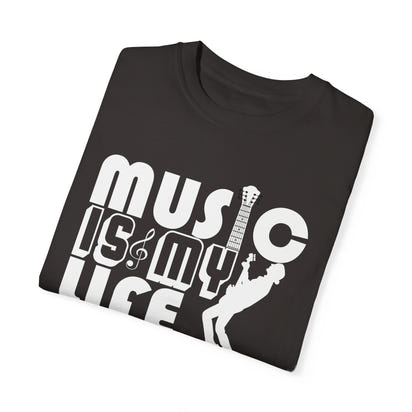 (Música)Camiseta unisex teñida en prenda