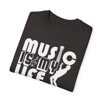 (Música)Camiseta unisex teñida en prenda
