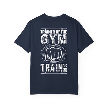 Camiseta unisex teñida de fitness (diseño en la espalda) 10
