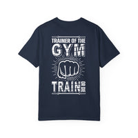 Camiseta unisex teñida de fitness (diseño en la espalda) 10