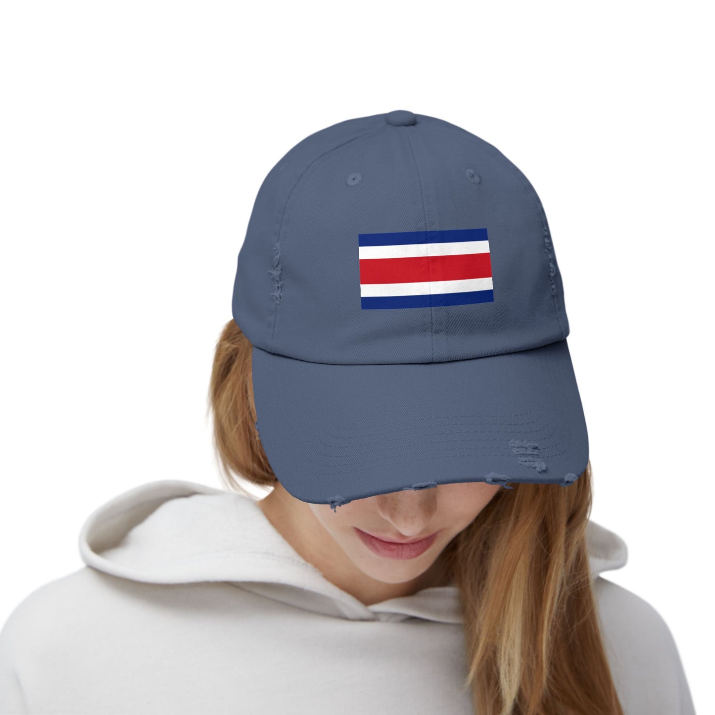 Retro-Cap mit Flaggenmotiv im Used-Look | Unisex-Cap mit Costa-Rica-Motiv – perfekt für Freizeit, Outdoor-Abenteuer, Sommerfeste, Reisen und als Geschenk für Sie und Ihn