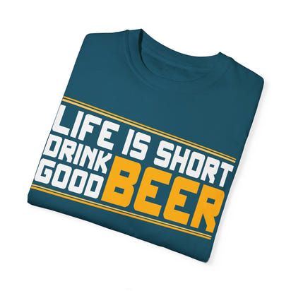 Unisex-T-Shirt aus stückgefärbtem Material