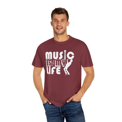 (Música)Camiseta unisex teñida en prenda