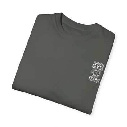 Camiseta unisex teñida de fitness (diseño en la espalda) 10