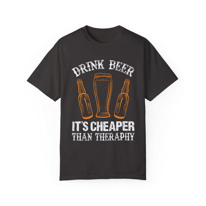 Unisex-T-Shirt aus stückgefärbtem Material