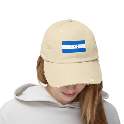 Baseballkappe mit Honduras-Flagge im Used-Look, Unisex-Baseballkappe, lässige Kopfbedeckung, Reiseaccessoire, Geschenk für Sie und Ihn