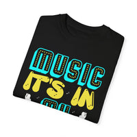 (Música)Camiseta unisex teñida en prenda