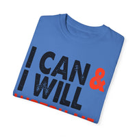 Unisex-T-Shirt aus stückgefärbtem Material