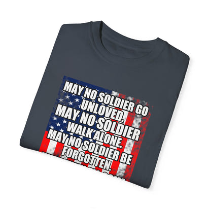 Militärisches Unisex-T-Shirt, stückgefärbt
