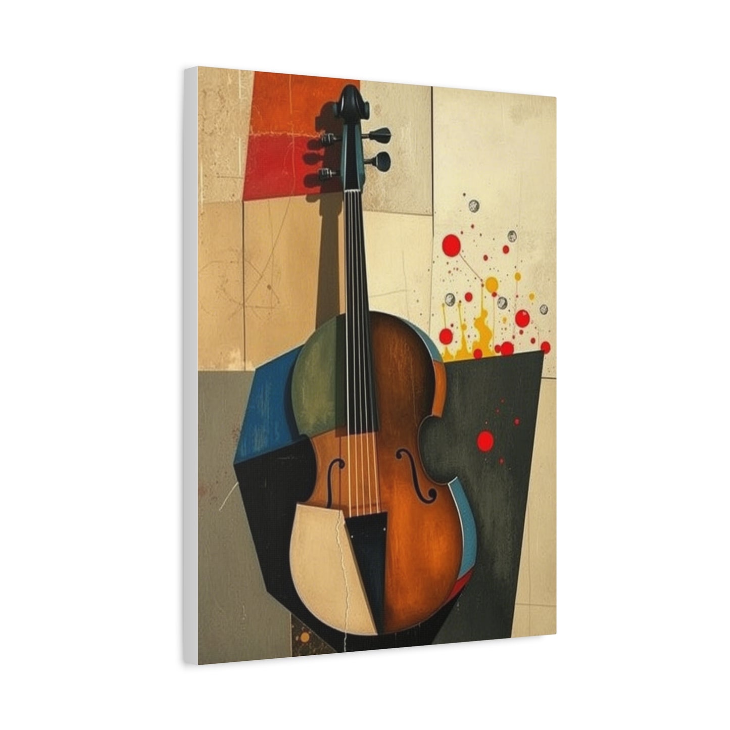 Vintage Violin Matte Canvas Art - Handmade Musical Wall Decor, Perfect for Music Lovers