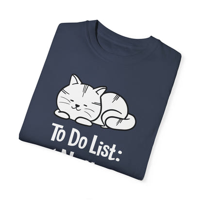 Unisex-T-Shirt aus stückgefärbtem Material