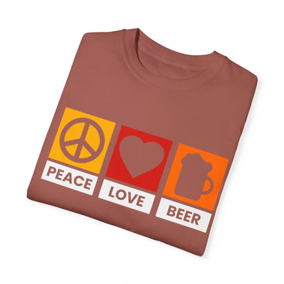 Unisex-T-Shirt aus stückgefärbtem Material