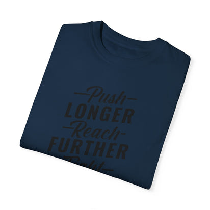 Unisex-T-Shirt aus stückgefärbtem Material