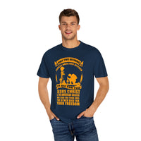 Militärisches Unisex-T-Shirt, stückgefärbt