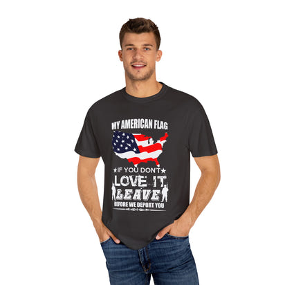 Militärisches Unisex-T-Shirt, stückgefärbt