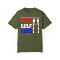 Unisex-T-Shirt aus stückgefärbtem Material