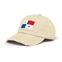 Panama-Flagge-Cap im Used-Look, Unisex-Freizeitmütze, Outdoor-Ausrüstung, Geschenk für Reisende, Sommeraccessoire, Sportmütze
