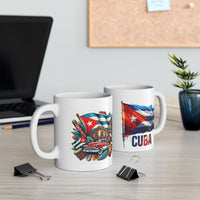 Taza de cerámica con la cultura cubana: diseño colorido para los amantes del café