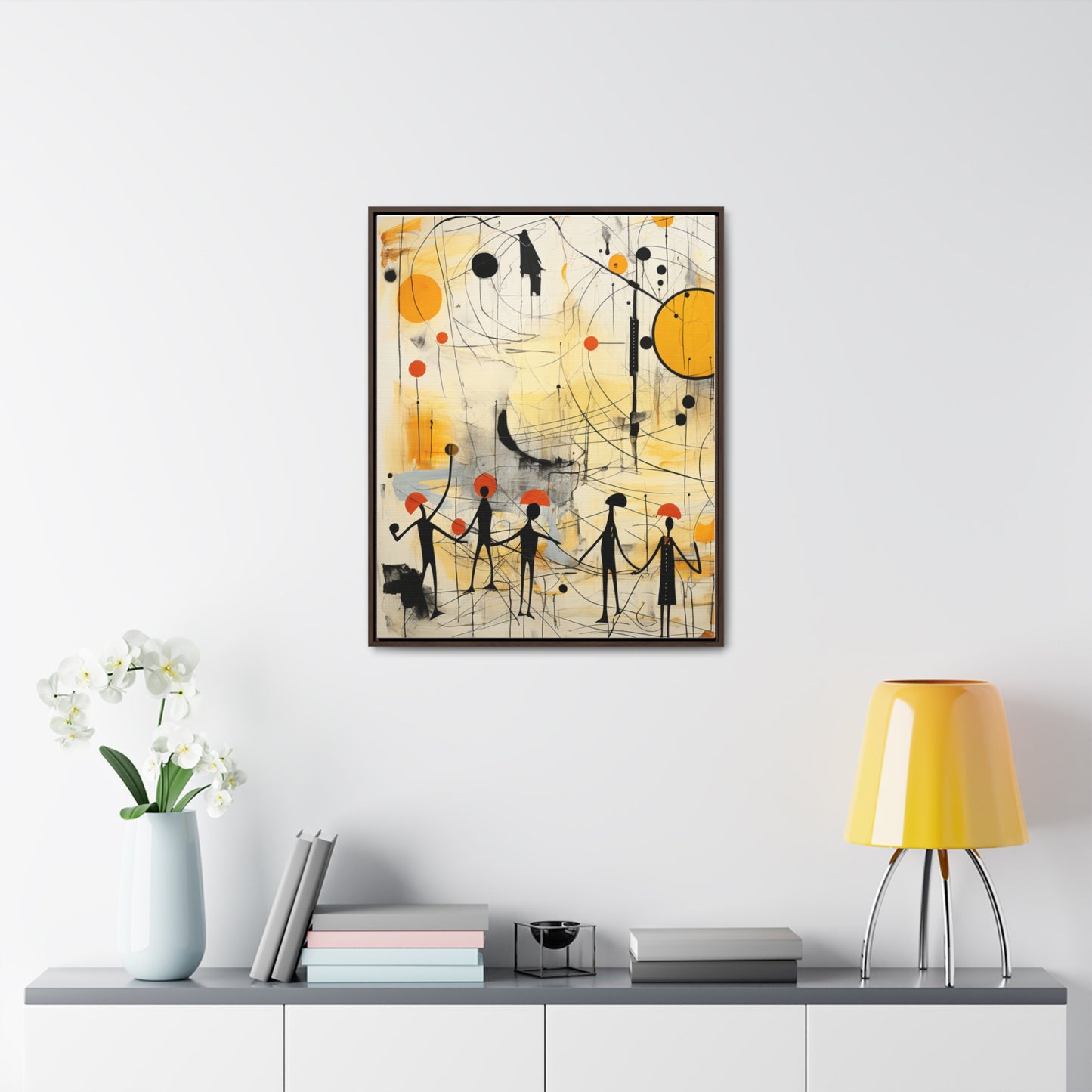 "Civilization" Gallery Canvas Wraps, Vertical Frame