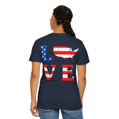 American Patriot Unisex Garment-Dyed T-shirt 9