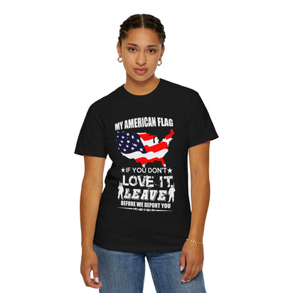 Militärisches Unisex-T-Shirt, stückgefärbt