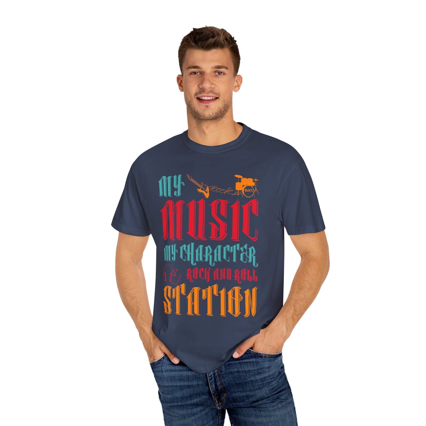 (Music)Unisex Garment-Dyed T-shirt